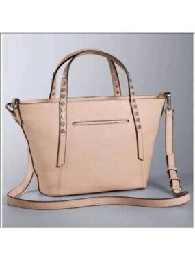 Simply Vera Vera Wang Studded Leather Mini Crossbody - Dusty Pink